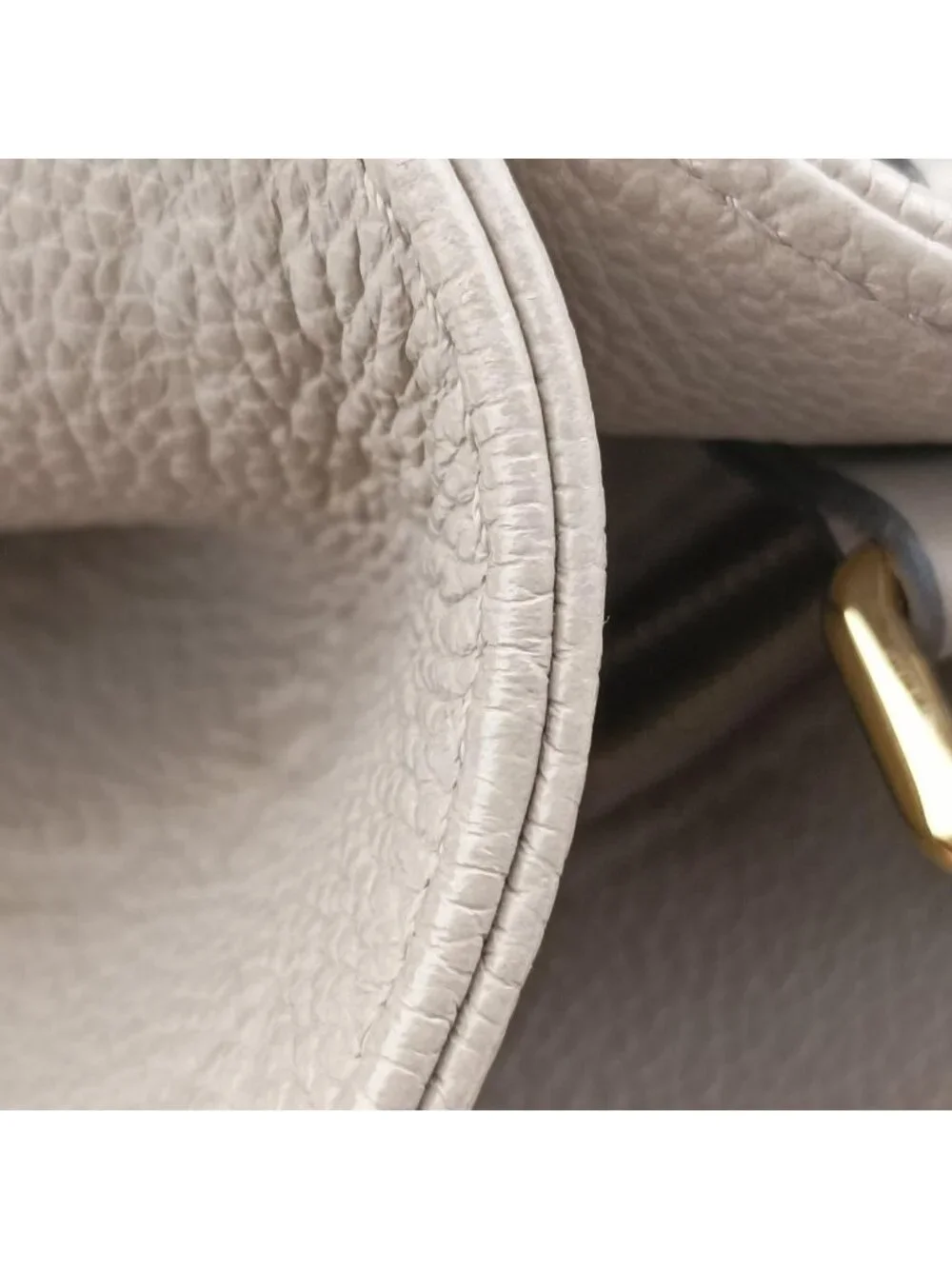 Louis Vuitton On The Go MM Beige Monogram Empreinte Tote